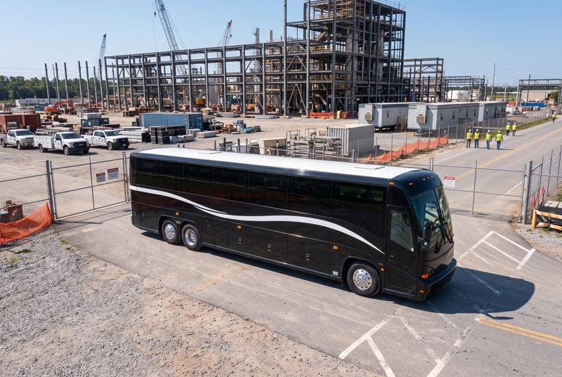 Construction Site Shuttle Bus Rentals in Allen, TX